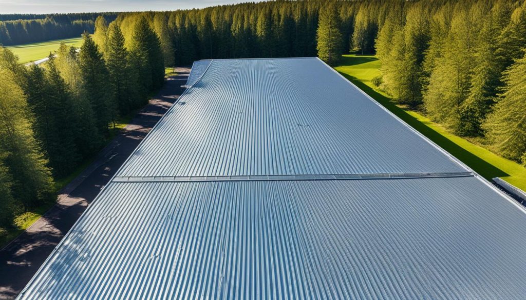 Golfplaten dak